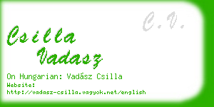 csilla vadasz business card